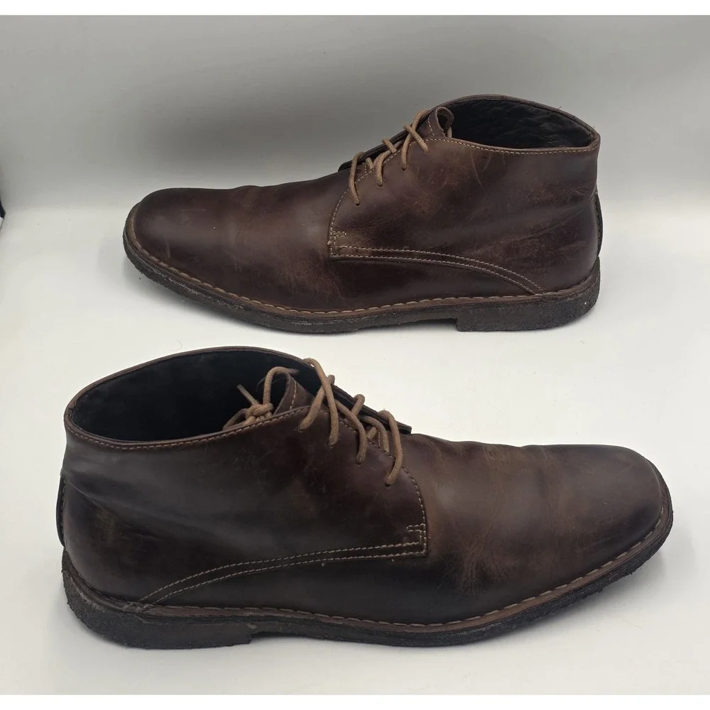 Johnston & Murphy Copeland Chukka Boots Men's 13M Leather Brown 25-0142